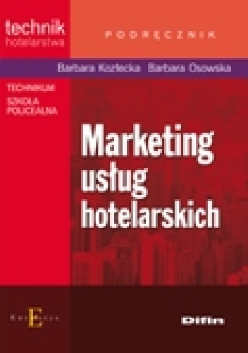 Okladka ksiazki marketing uslug hotelarskich