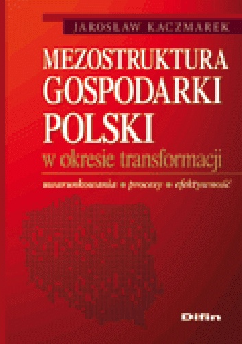 Okladka ksiazki mezostruktura gospodarki polski w okresie transformacji uwarunkowania procesy efektywnosc